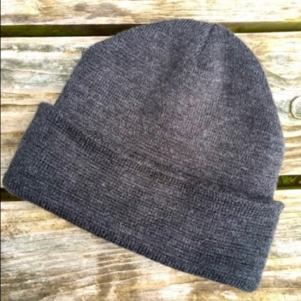 Hat URBAN OUTFITTERS KNIT Cap Beanie Gray Black One Size Unisex